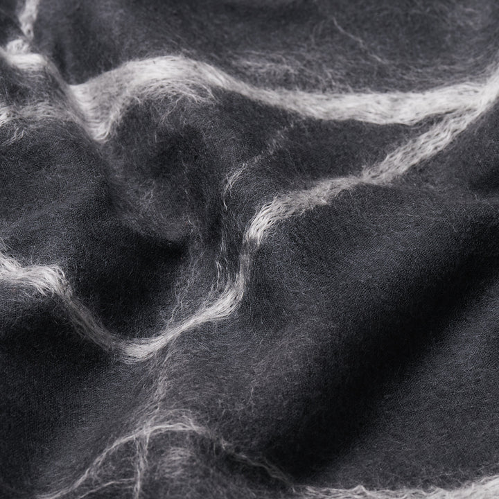 シルクウール　シルクの真綿の装飾　needle punch stole