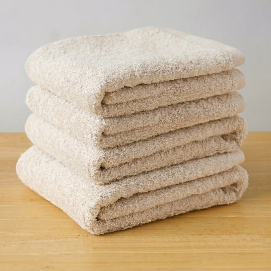 [セットでお得]　factory towel フェイスタオル同色4枚セット