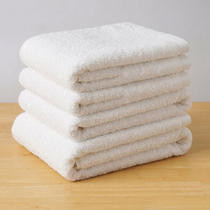 [セットでお得]　factory towel フェイスタオル同色4枚セット