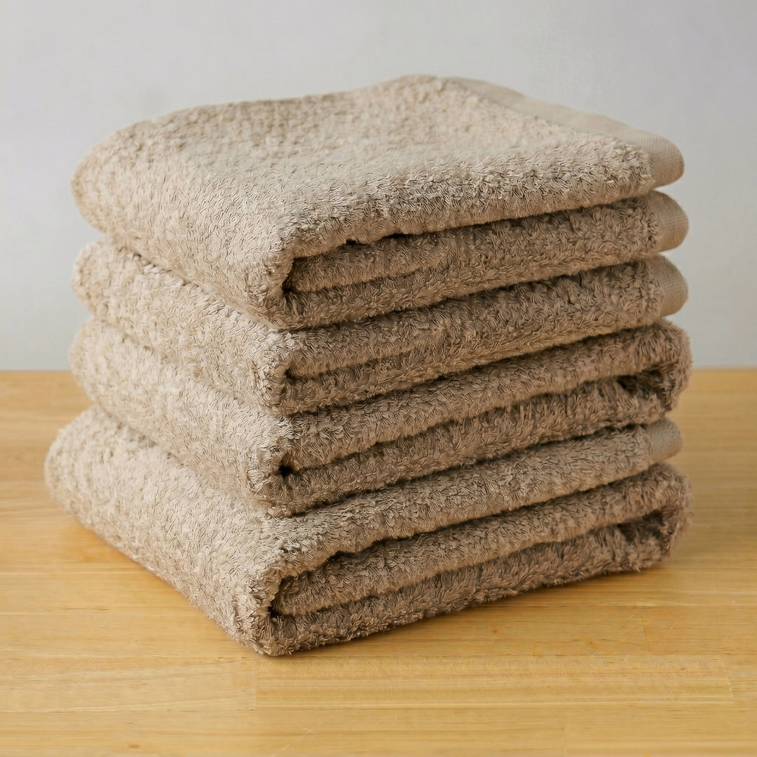 [セットでお得]　factory towel フェイスタオル同色4枚セット