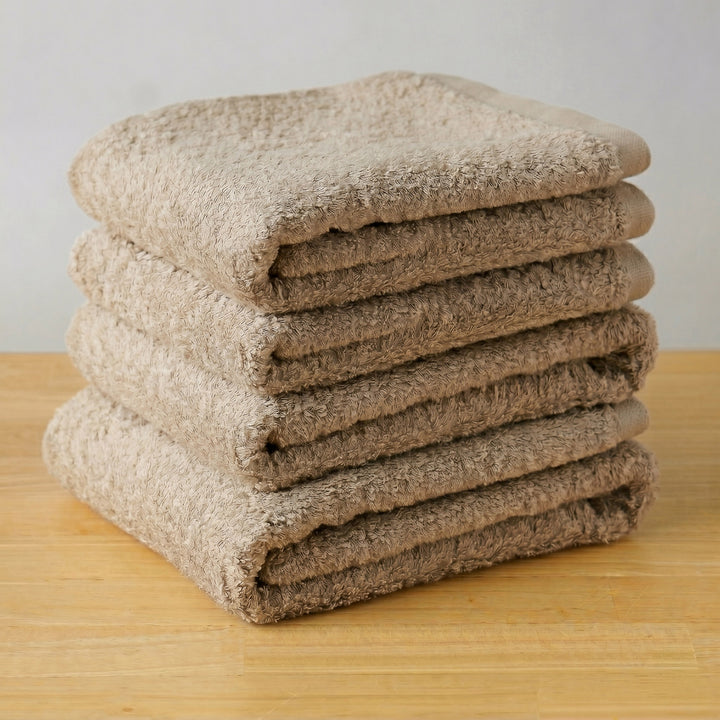 [セットでお得]　factory towel フェイスタオル同色4枚セット