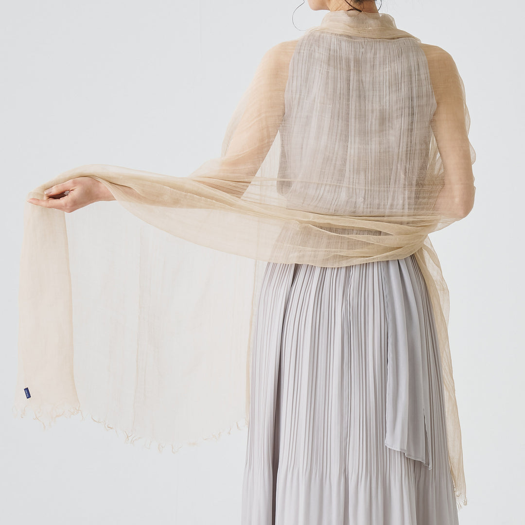 麻100％　大判ストール　R500 plain stole　