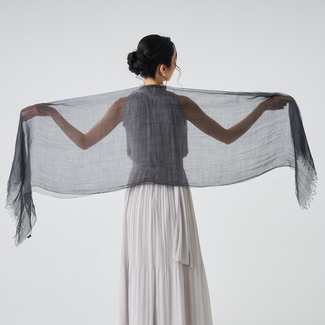 麻100％　大判ストール　R500 plain stole　