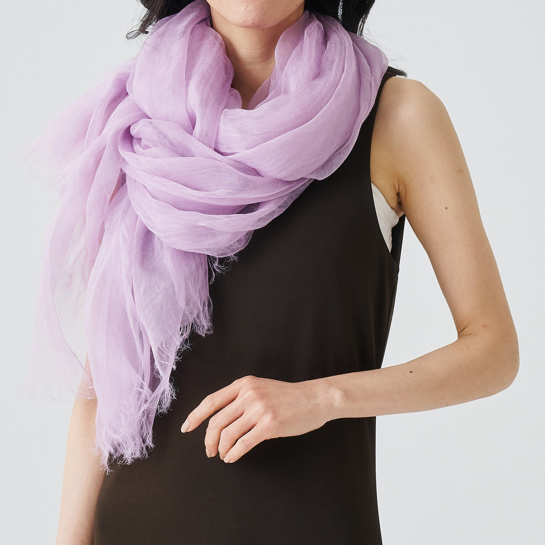 麻100％　大判ストール　R500 plain stole　