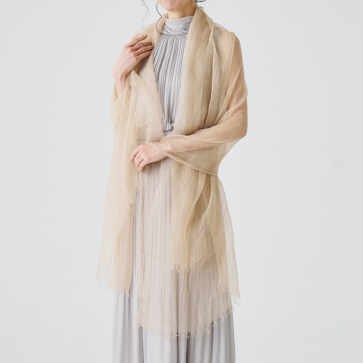 麻100％　大判ストール　R500 plain stole　