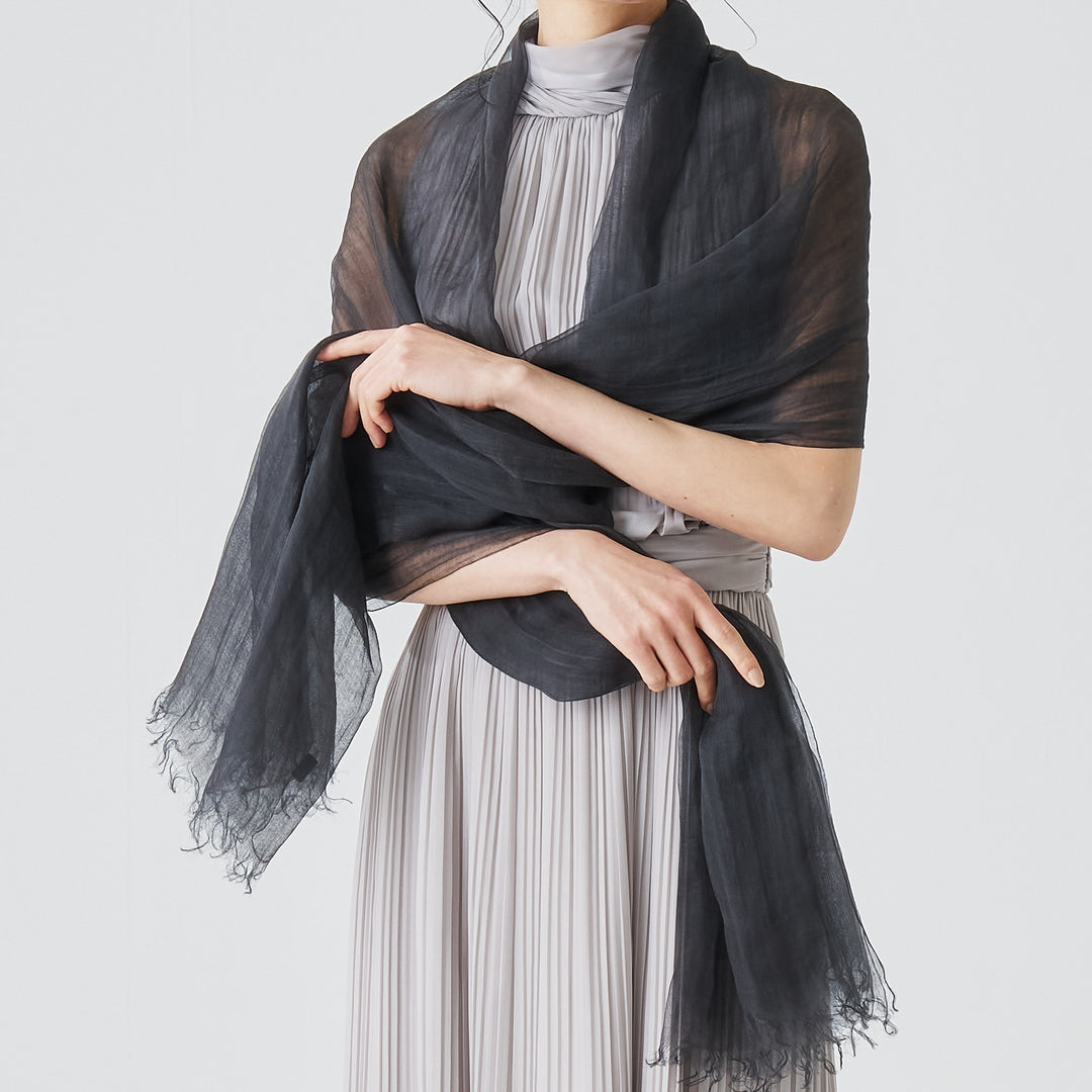 麻100％　大判ストール　R500 plain stole　