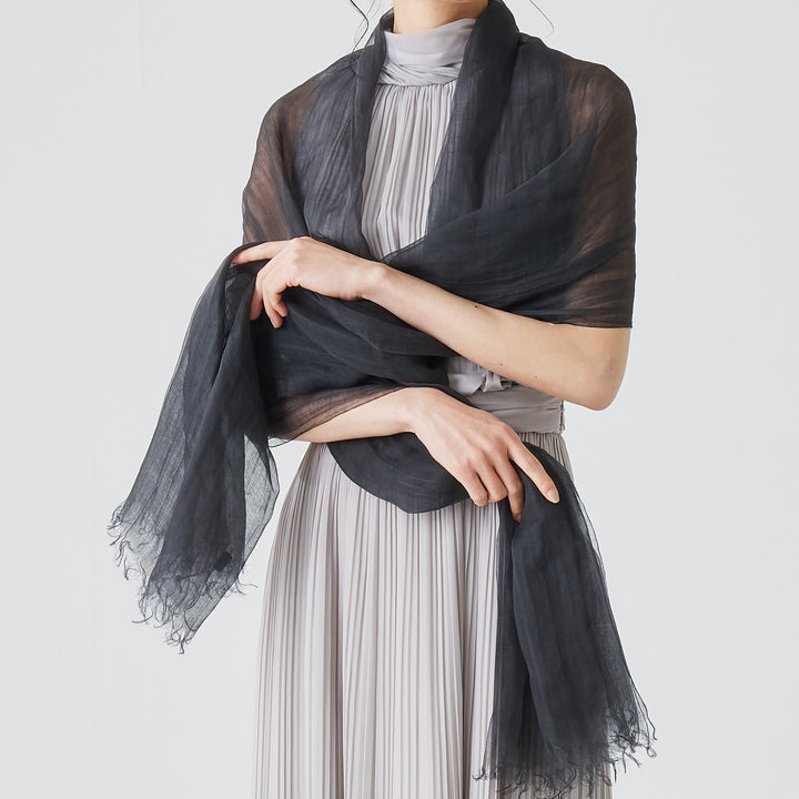 麻100％　大判ストール　R500 plain stole　