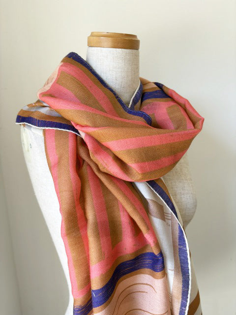 シルクウールストール　スパイス　yellow