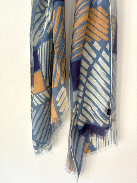 シルクウールストール　スパイス　yellow