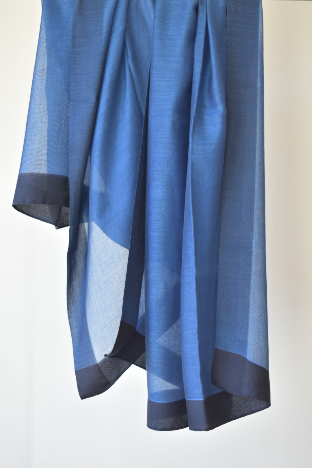 シルクカシミヤ　額縁ストール　ワインレッド　Frame winered